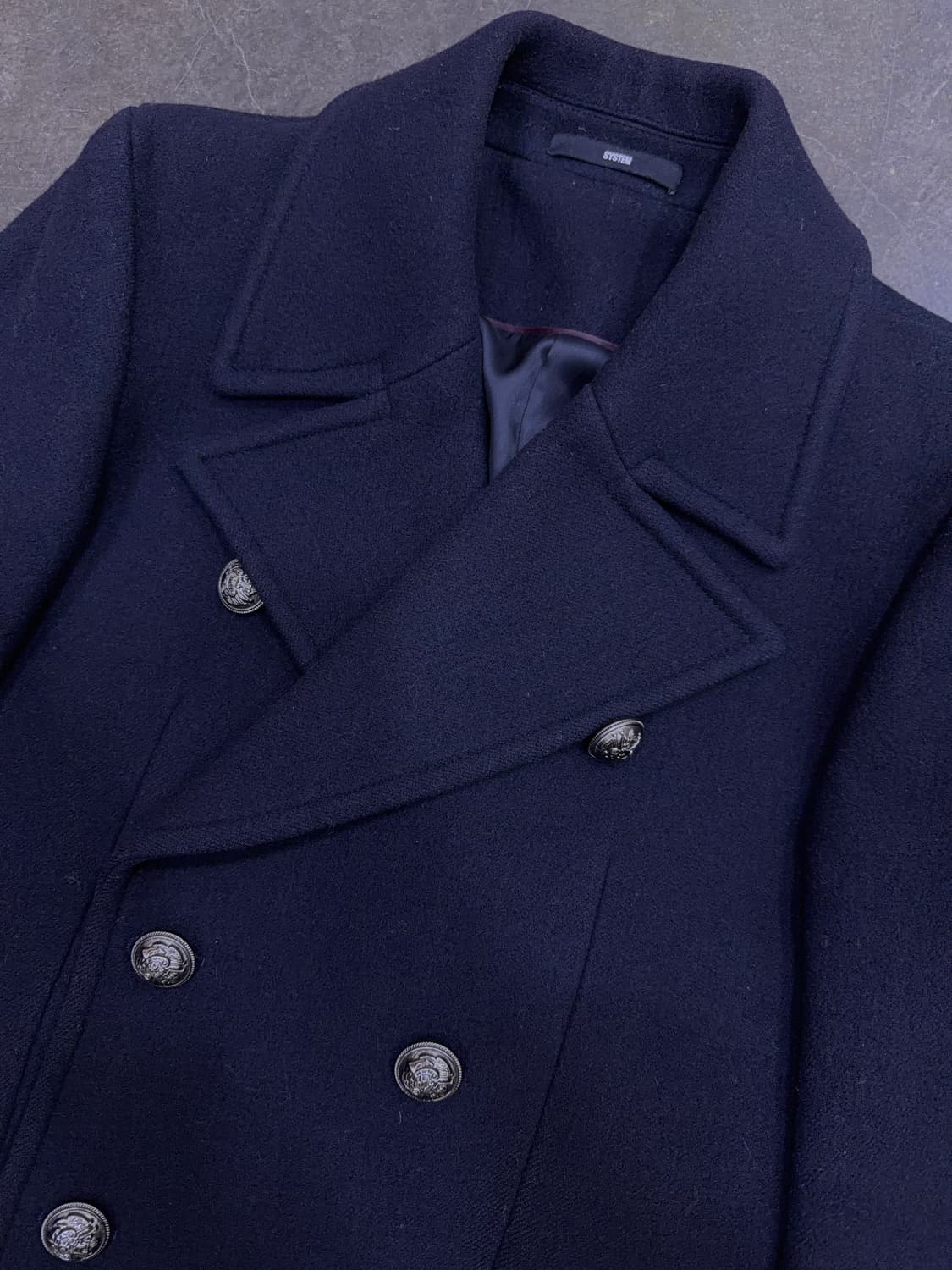 시스템옴므 더블 블레스트 울 블렌디드 코트 95 상품이미지3