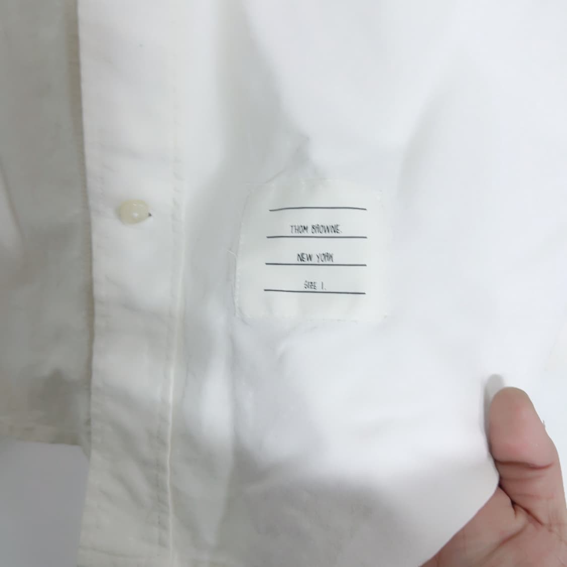 톰브라운 화이트 1사이즈 봄 공용 셔츠 상품이미지5