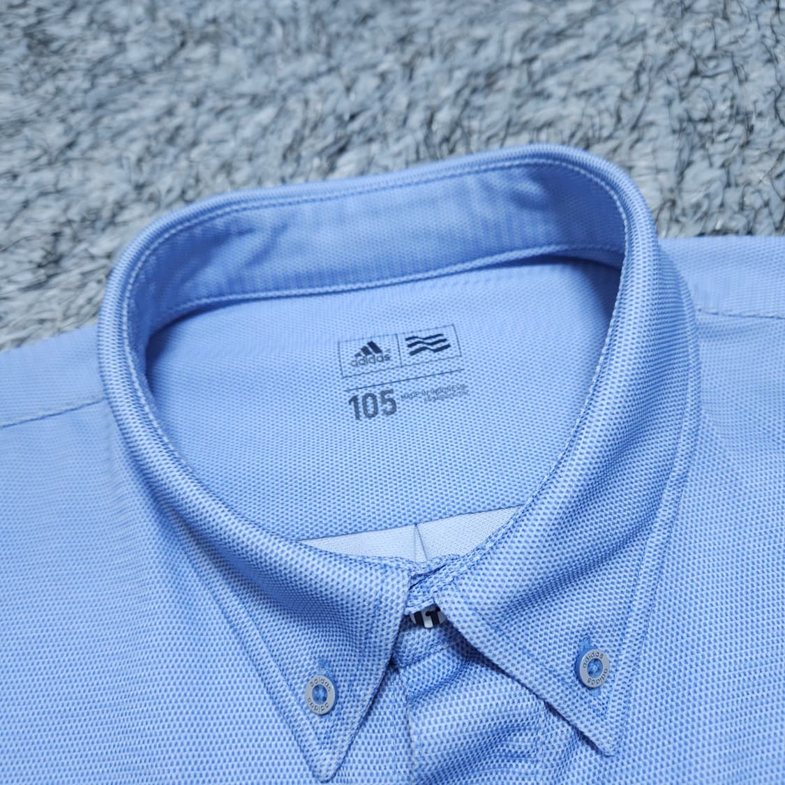 아디다스골프)105 남자 하늘색 쿨맥스 골프셔츠 / 왕눈이샵 상품이미지9