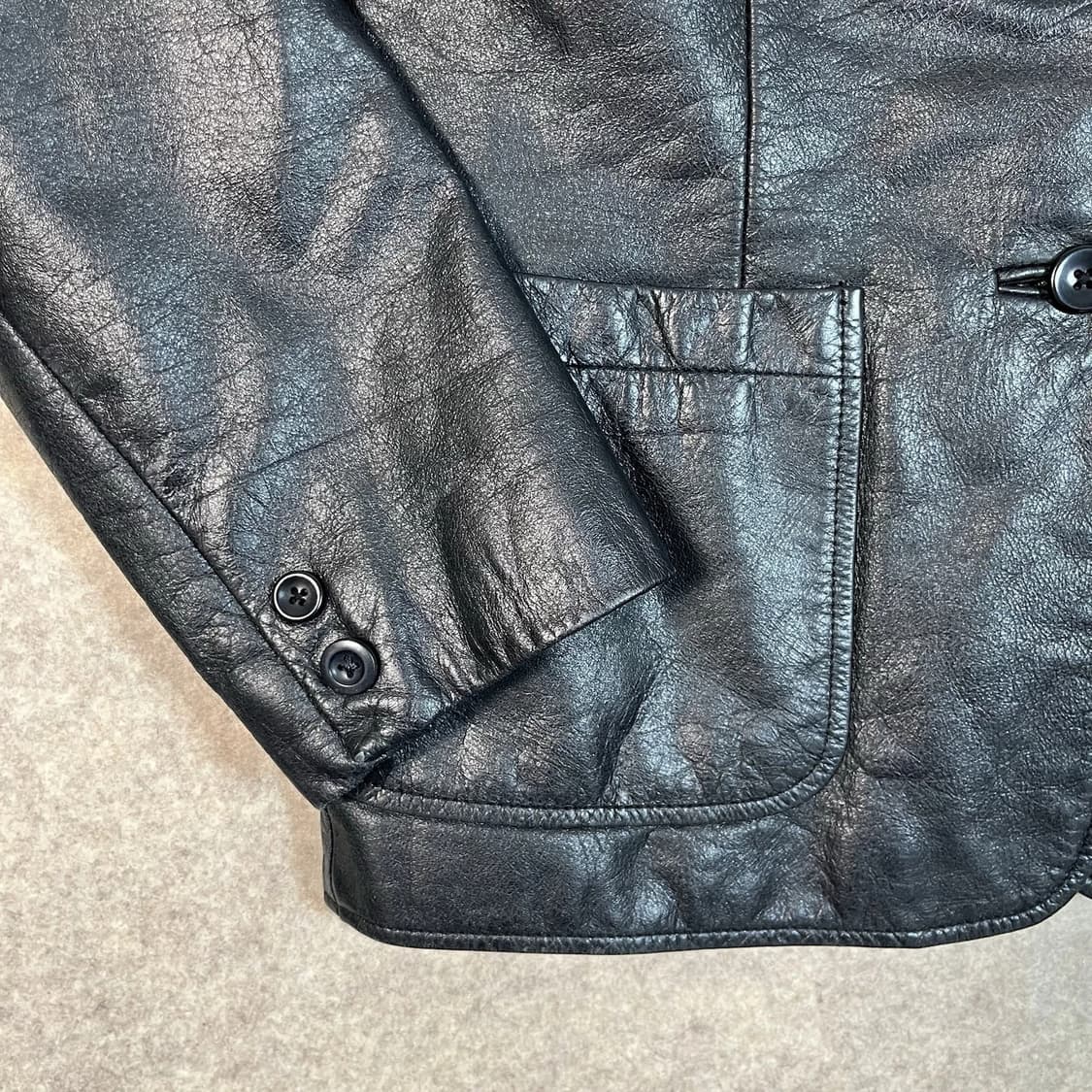 올드 갭 레더 블레이저 상품이미지4