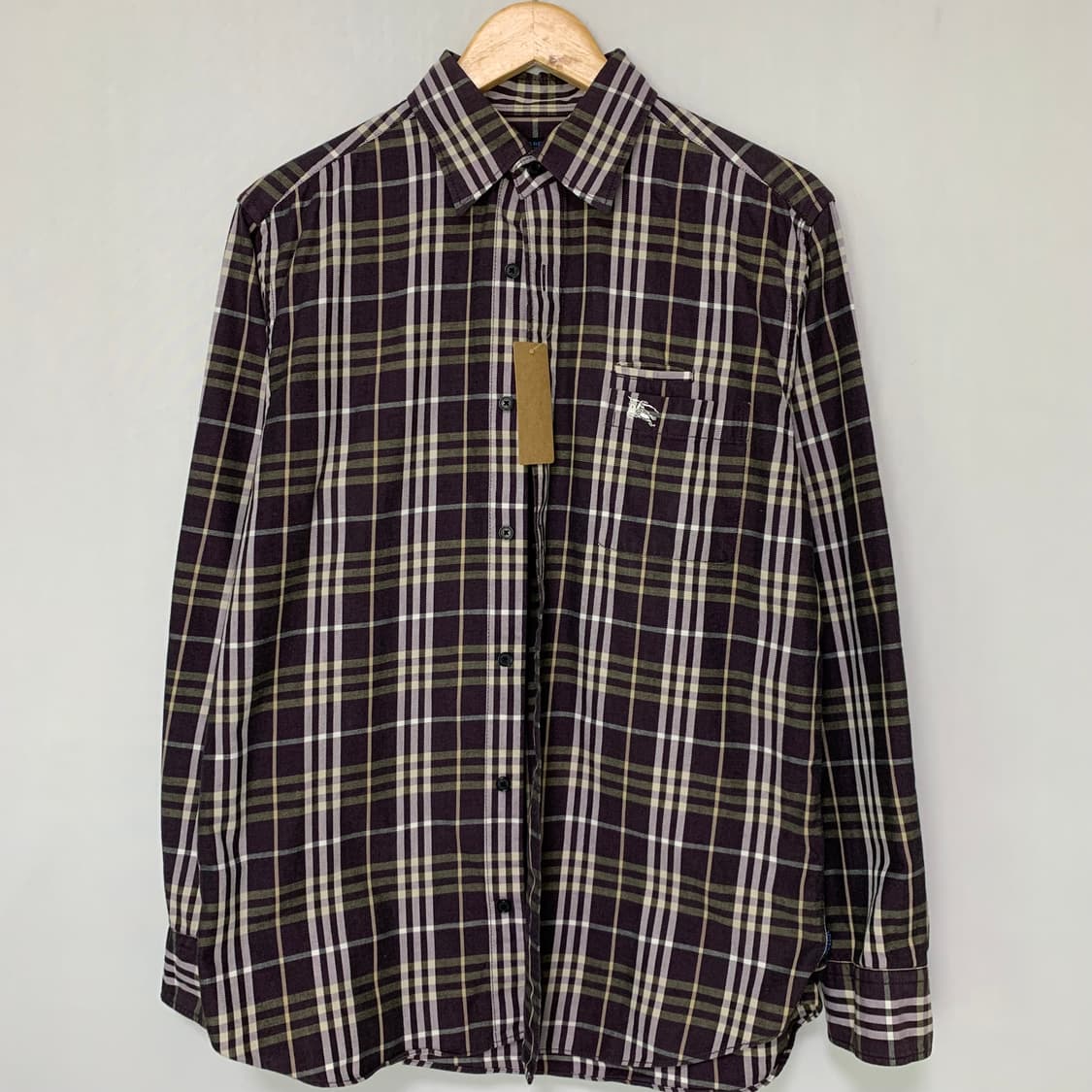 버버리 빈티지 체크 긴팔 셔츠 L 남녀공용 상품이미지2