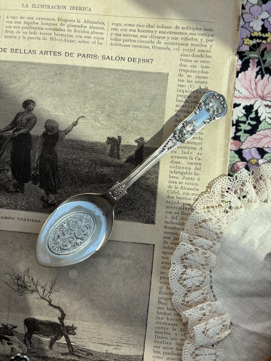 영국 앤틱 실버플레이트 잼스푼 상품이미지1