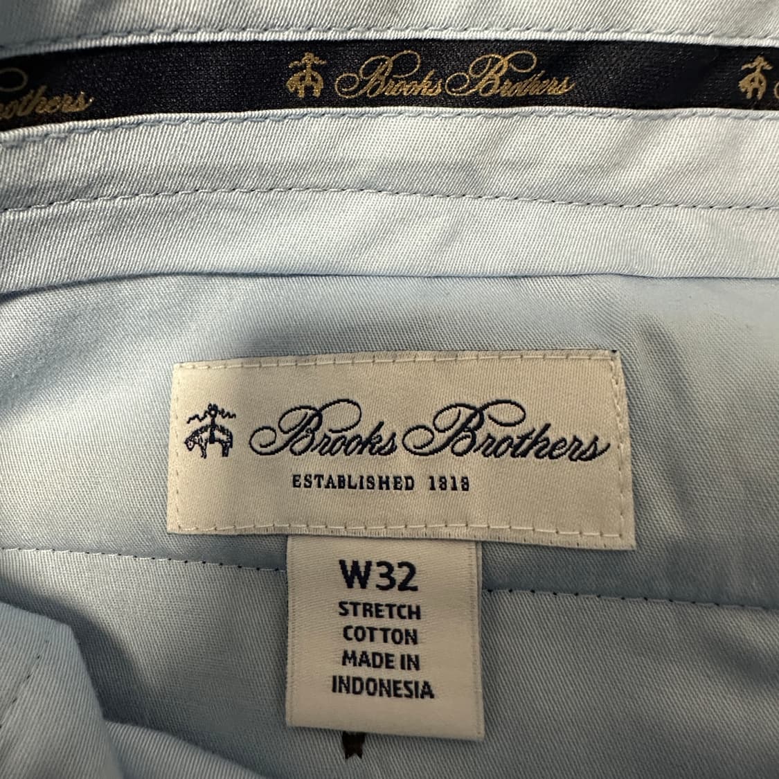 BROOKS BROTHERS cotton pants navy 상품이미지3