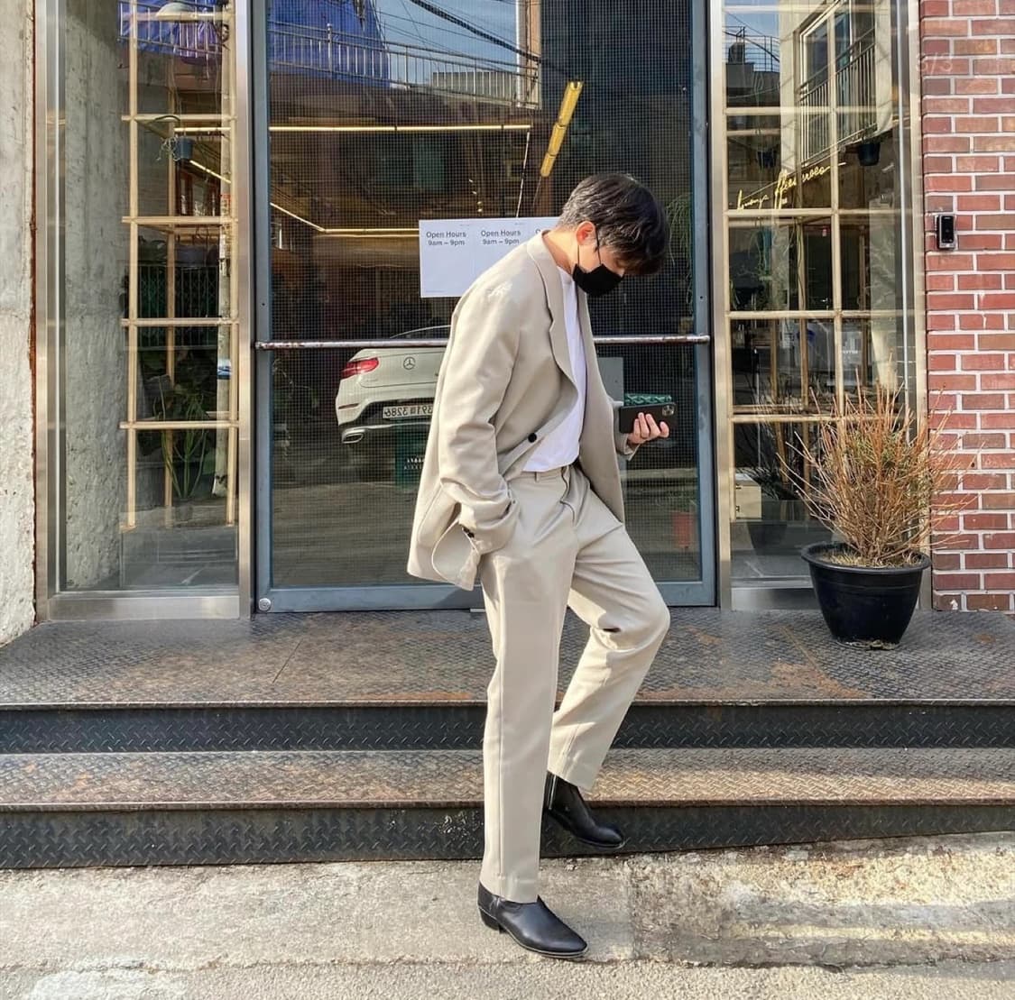 솔리드옴므 셋업수트정장 베이지 52 상품이미지8