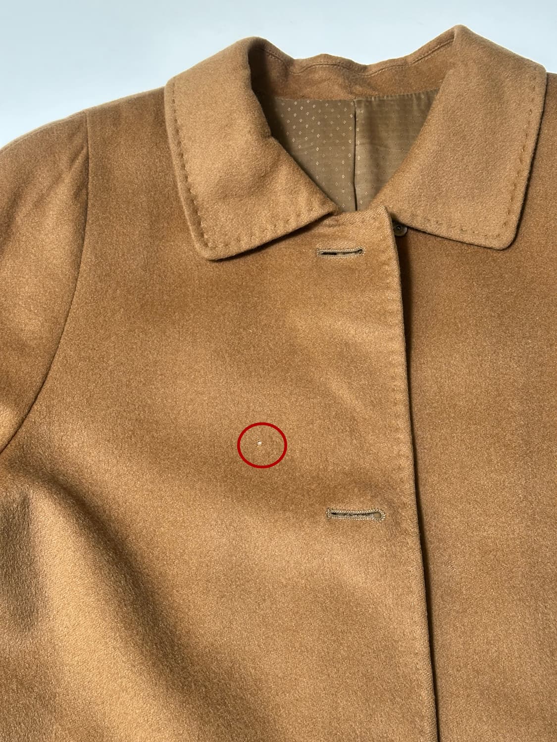 소프트 브라운 캐시미어 롱 코트 상품이미지8