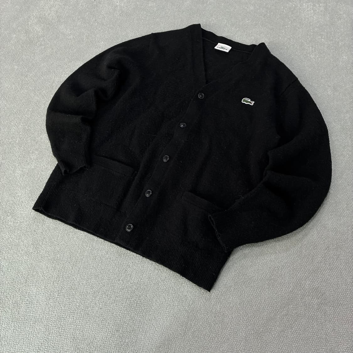 라코스테 블랙 가디건 95 (보풀제거 필요) 상품이미지1