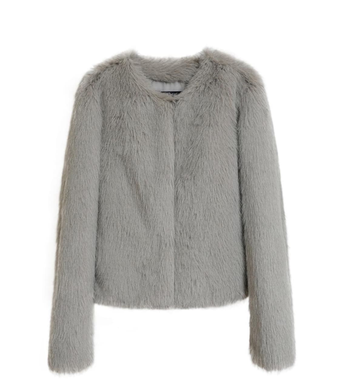 리히트 퍼 자켓 그레이 reheat eco fur jacket 상품이미지2