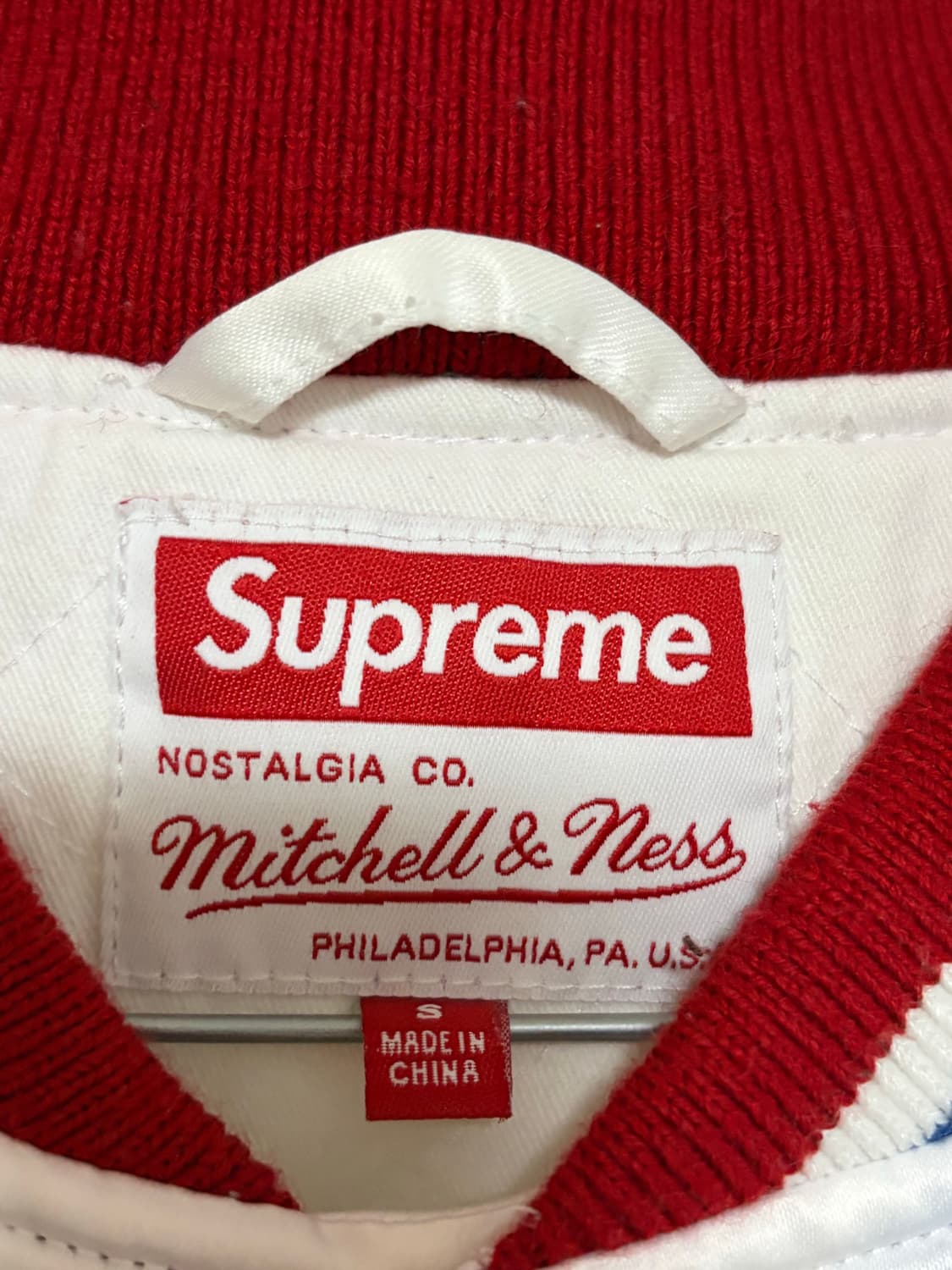 슈프림 미첼엔네스 사틴 바시티 자켓  상품이미지2