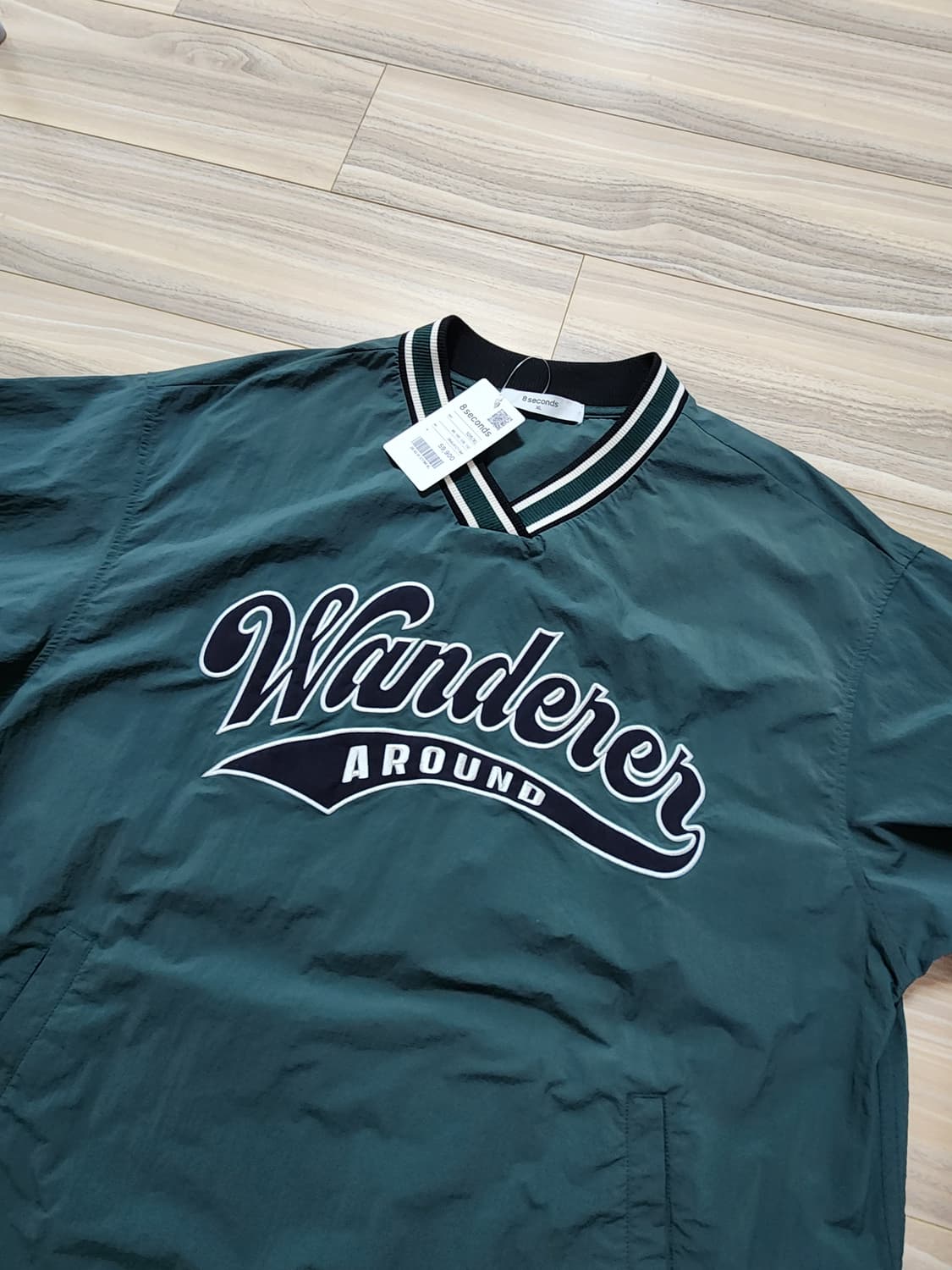 에잇세컨즈바람막이우븐브이넥풀오버xl 상품이미지2