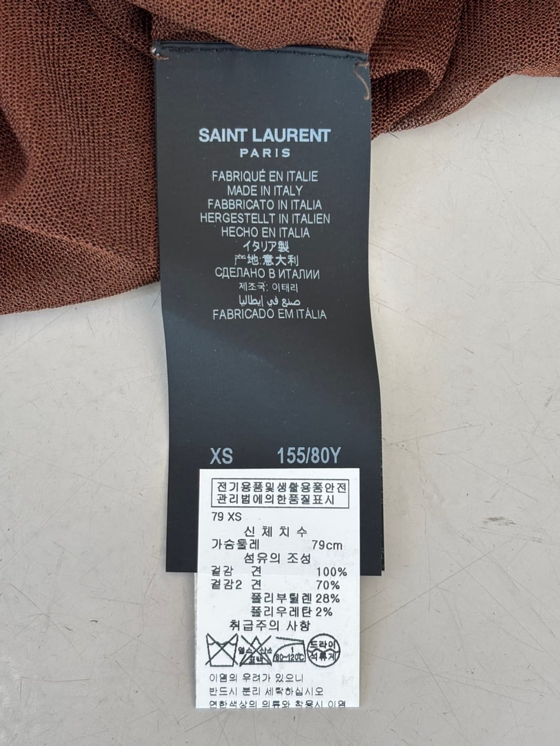 (New)Saint Lauren Silk See-through 상품이미지8