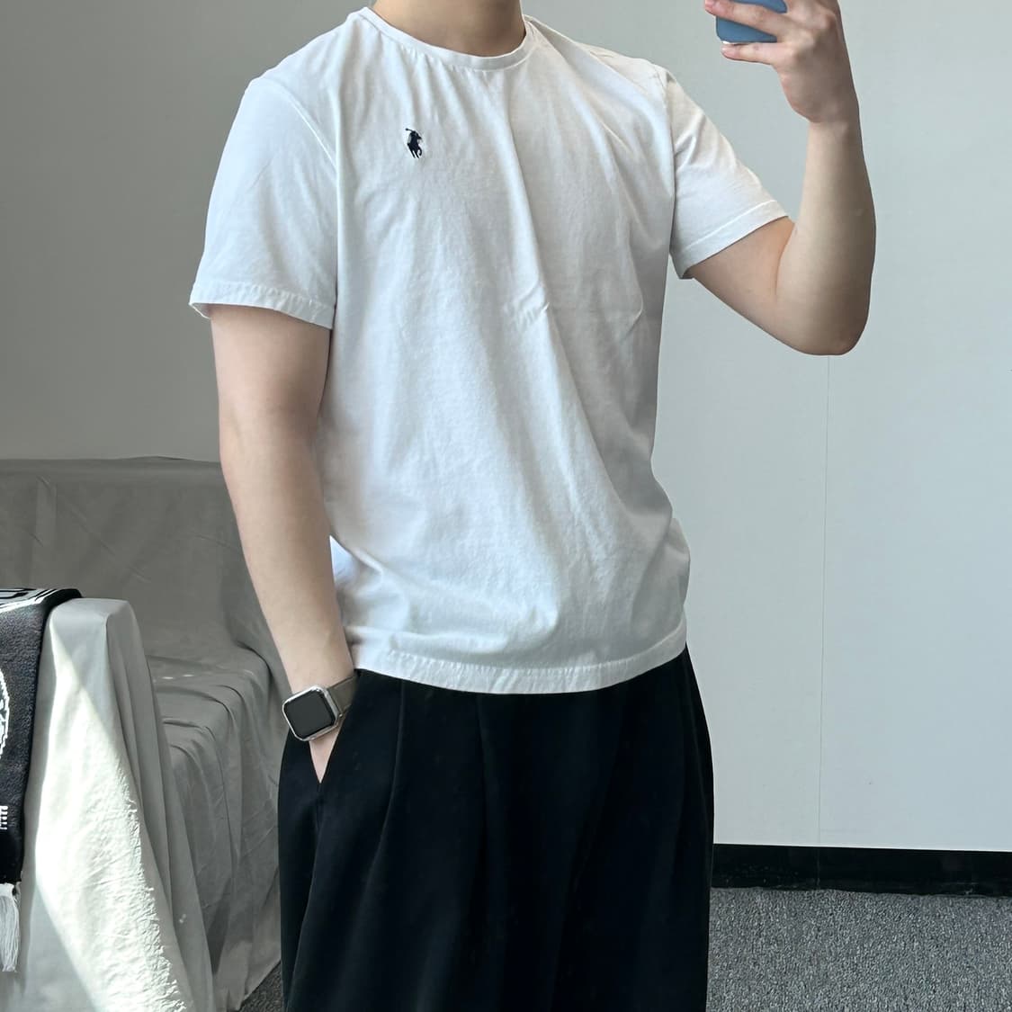 폴로 랄프로렌 화이트 반팔티셔츠 상품이미지3