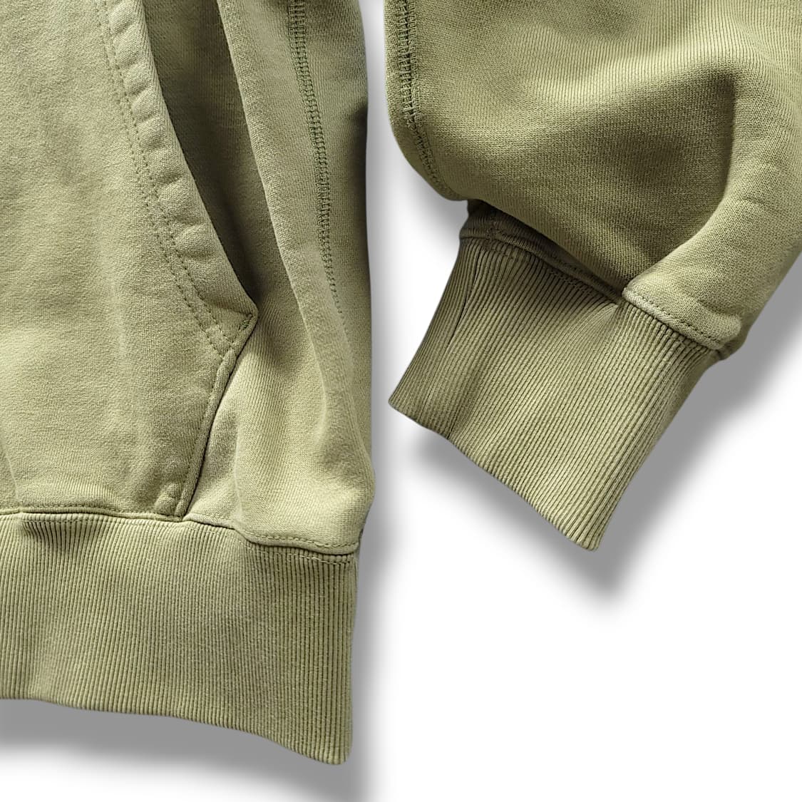 [2XL/110] 아디다스 올리브 스몰로고 기모 테리 후드티셔츠 상품이미지6