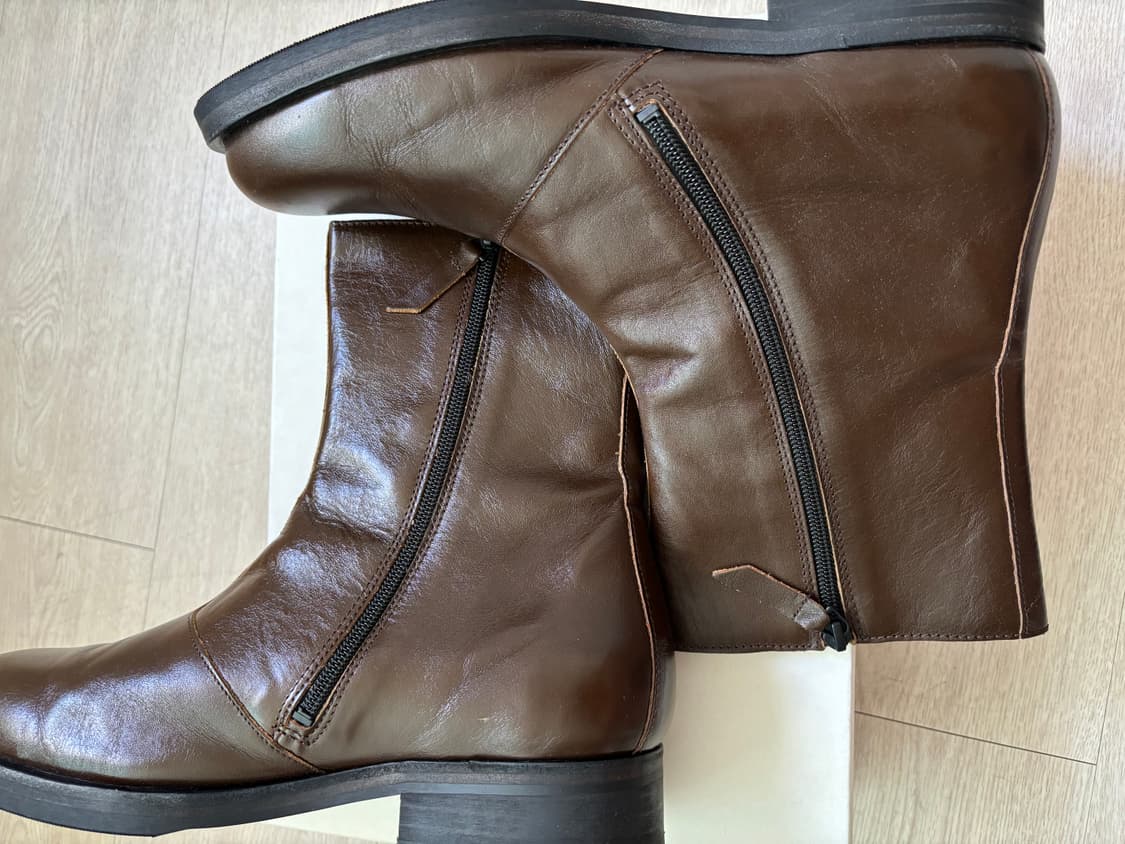 [43] 아워레가시 카미온 부츠 올리브 레더 상품이미지5