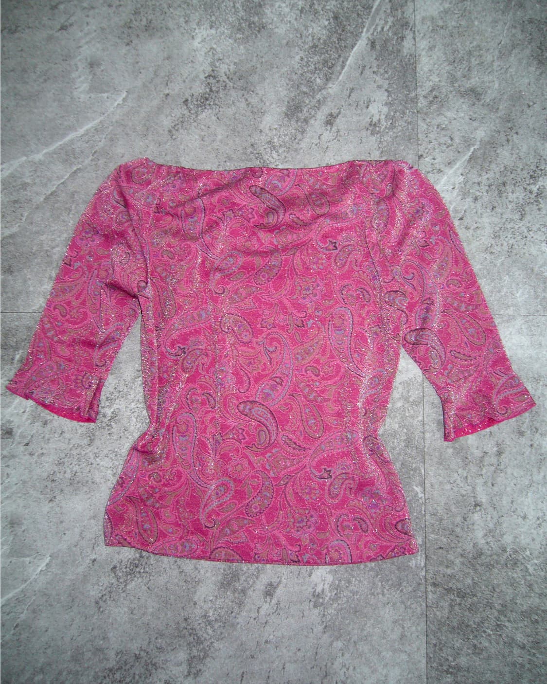 ZAZIE Paislev Pink Top 상품이미지2