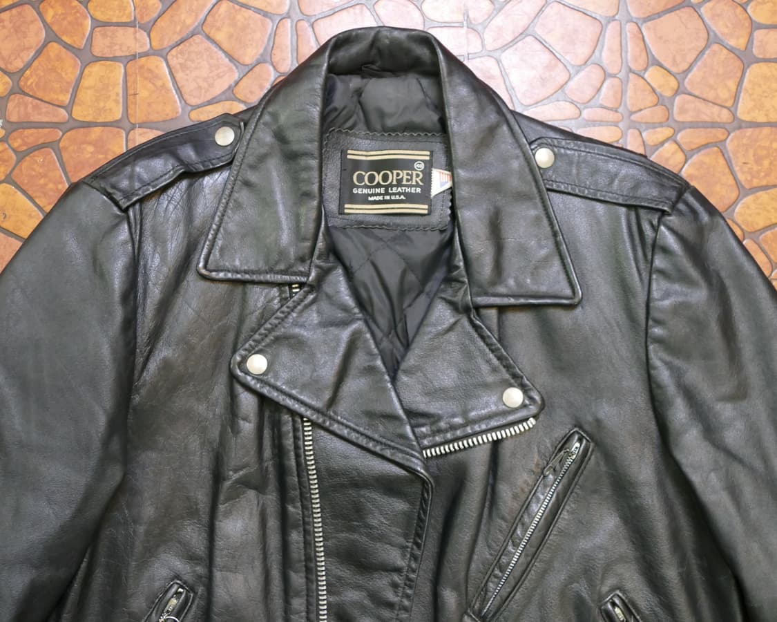 [L] Made in U.S.A 쿠퍼 COOPER 더블 라이더 자켓 상품이미지3