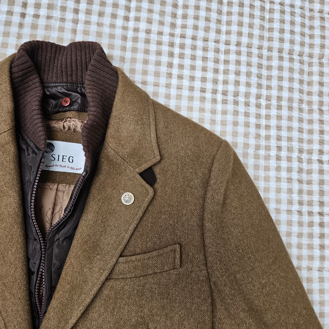 지이크 울100 코트 자켓 남자100 상품이미지3