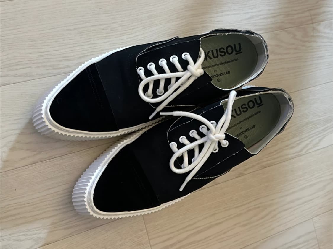 언더커버리즘 블랙 컨버스 로우탑 스니커즈 (260mm) 상품이미지8