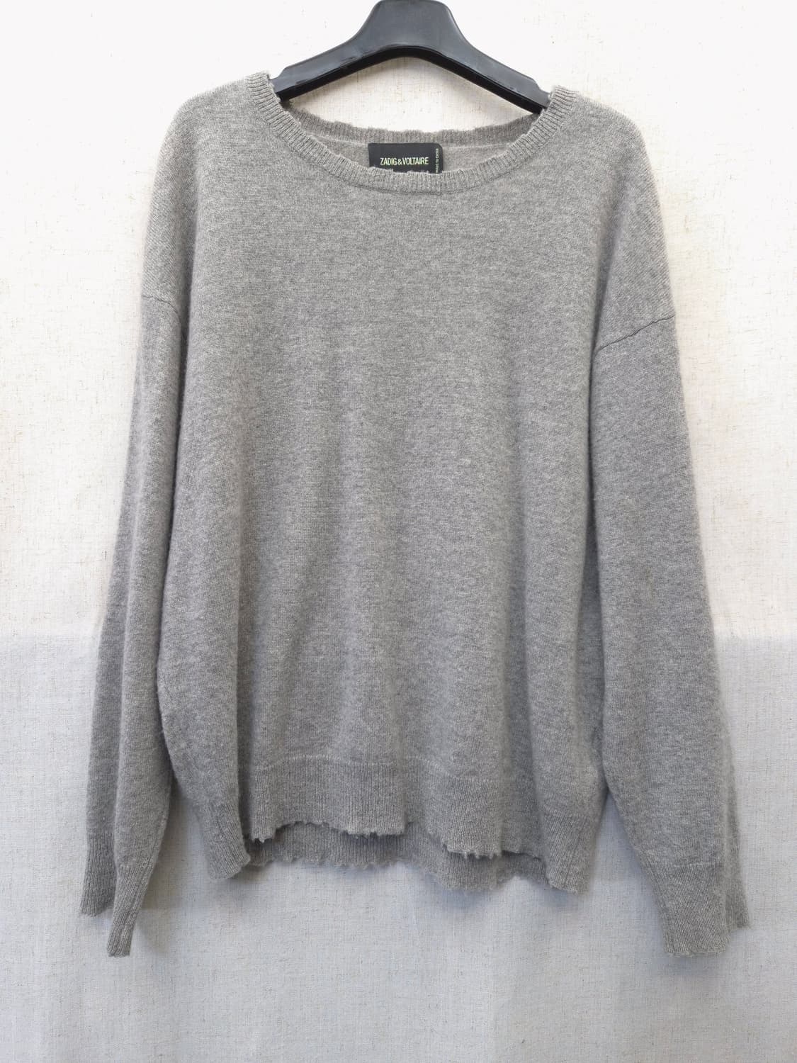 자딕앤볼테르 그레이 캐시미어 니트 L 상품이미지1