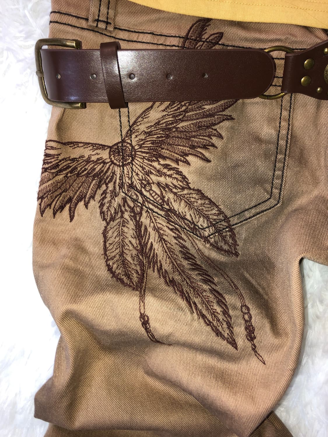 brown y2k Capri pants 상품이미지3