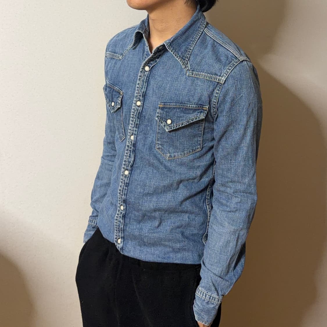 레미 릴리프 웨스턴 데님 셔츠 상품이미지2