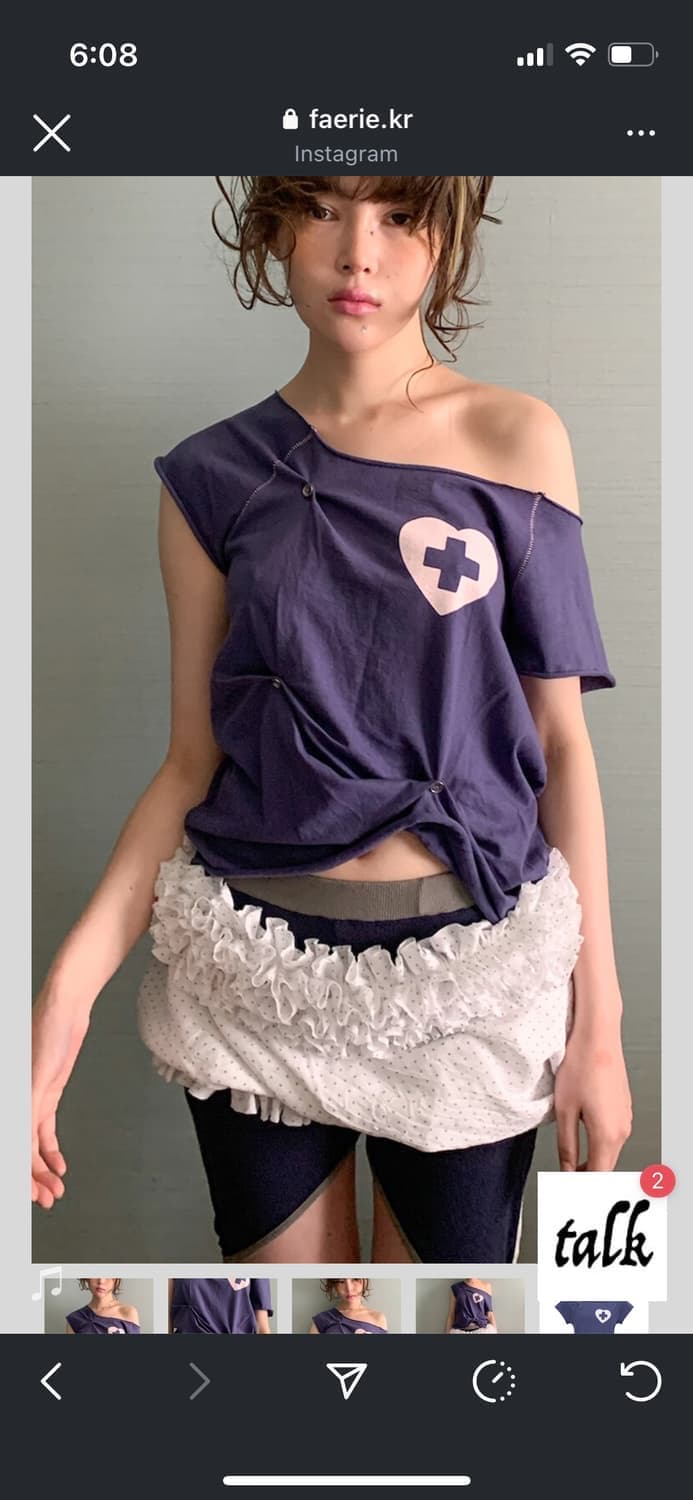 샵페어리 버튼업 티셔츠 퍼플 상품이미지1