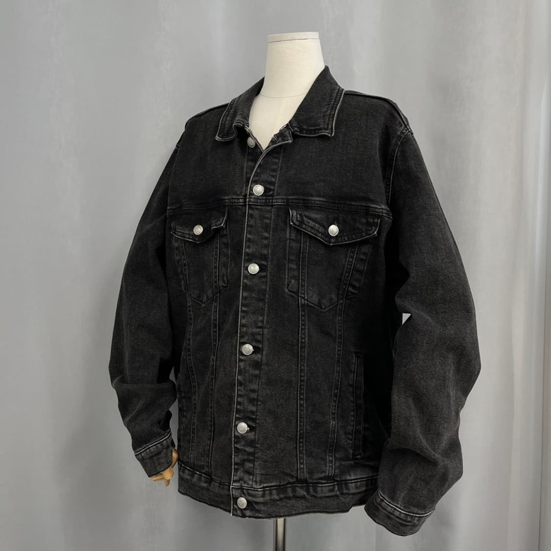 자라 흑청 데님 트러커 자켓/#3637 상품이미지2
