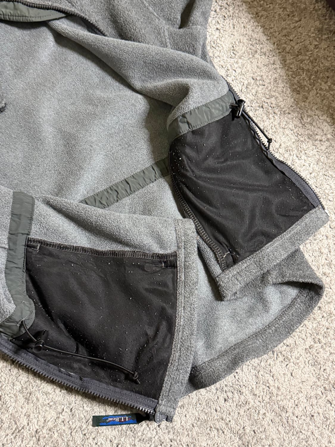 90s 엘엘빈 플리스 집업 made in USA 상품이미지8