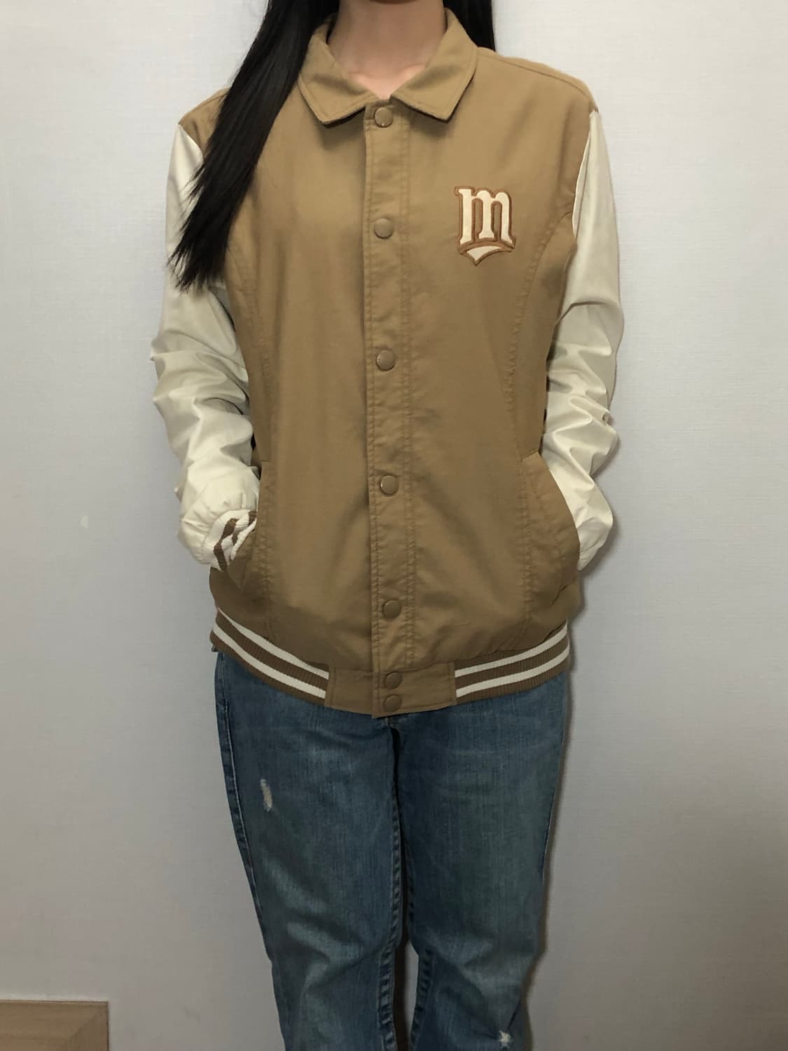 빈티지 mlb 브라운 스타디움 자켓 상품이미지1