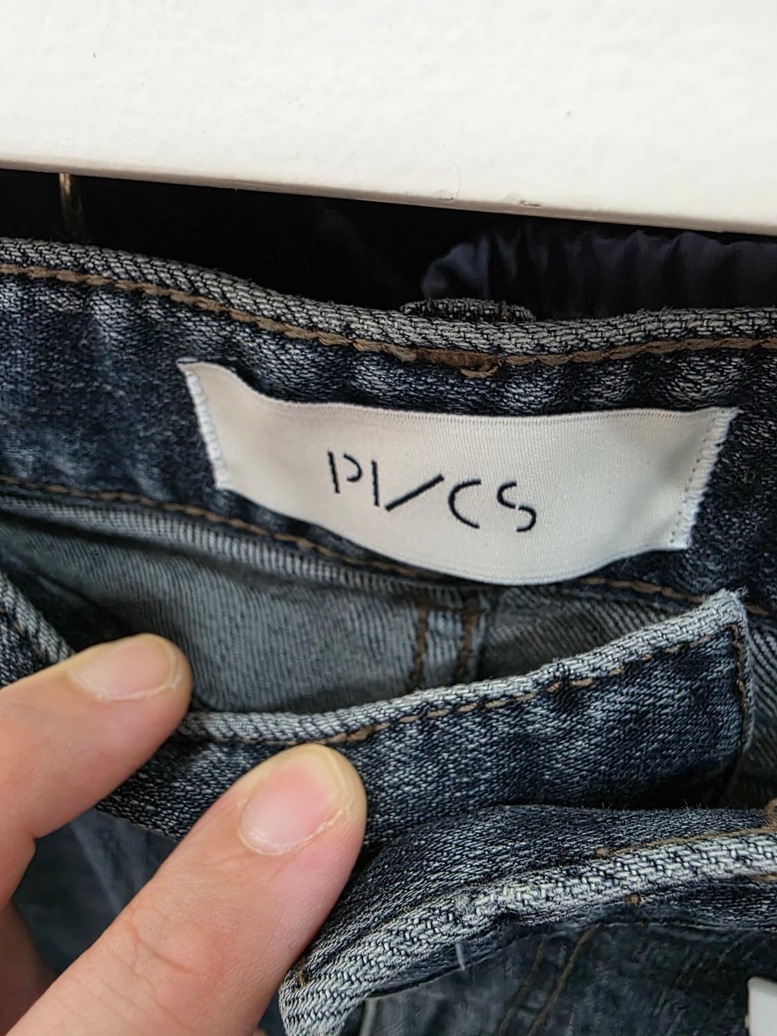 PVCS (프븏스)여성 오브슬릿부츠컷 데님 바지 상품이미지4