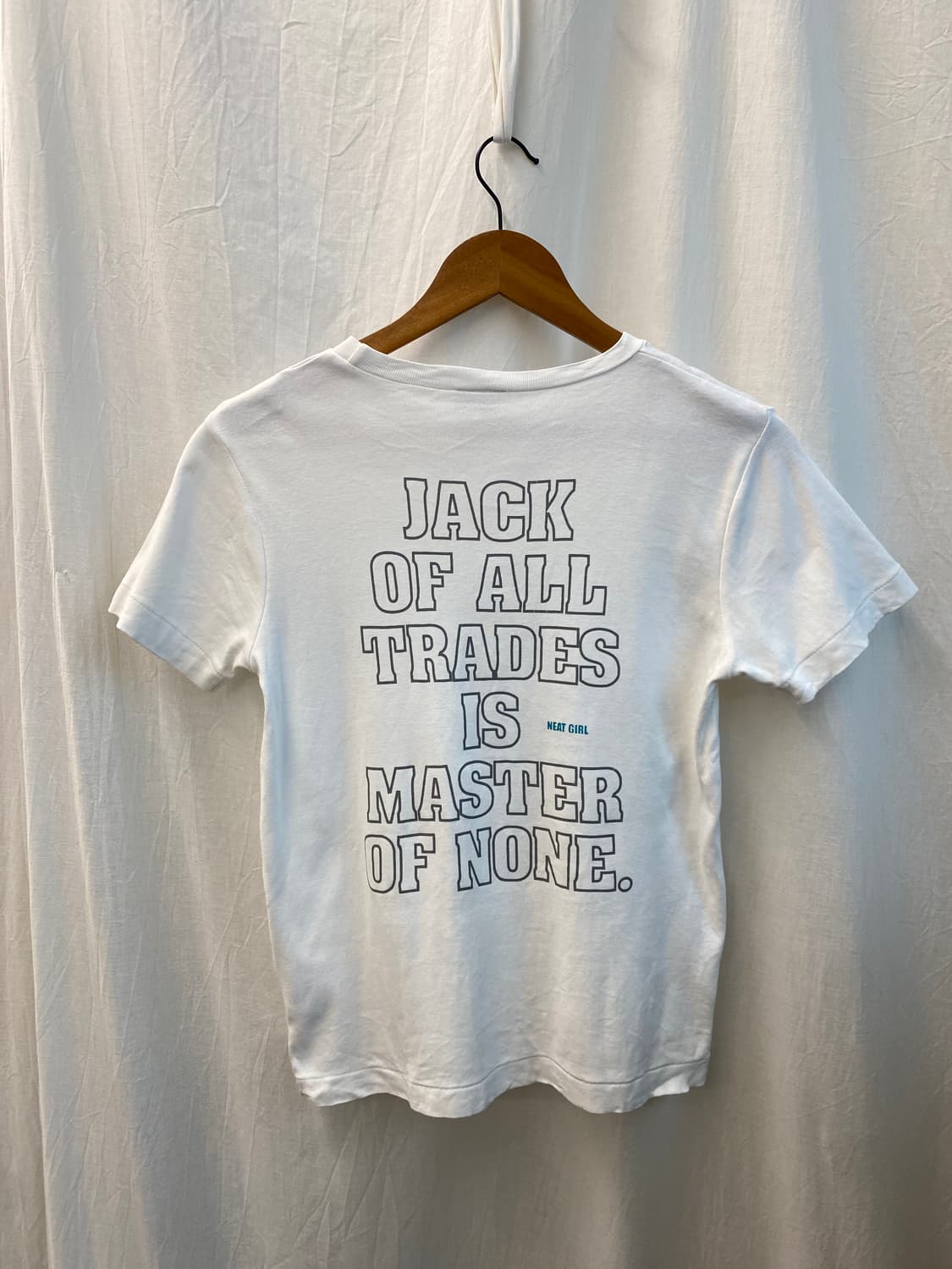 화이트 레터링 반팔티셔츠(M) 상품이미지2