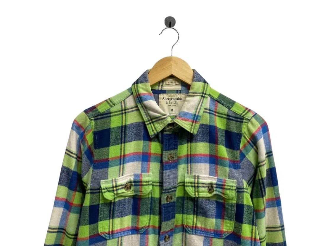 아베크롬비 체크 셔츠 M 상품이미지3