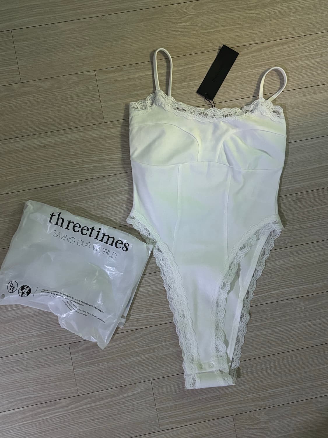 쓰리타임즈 레이스 레이스 탑 바디수트 상품이미지10