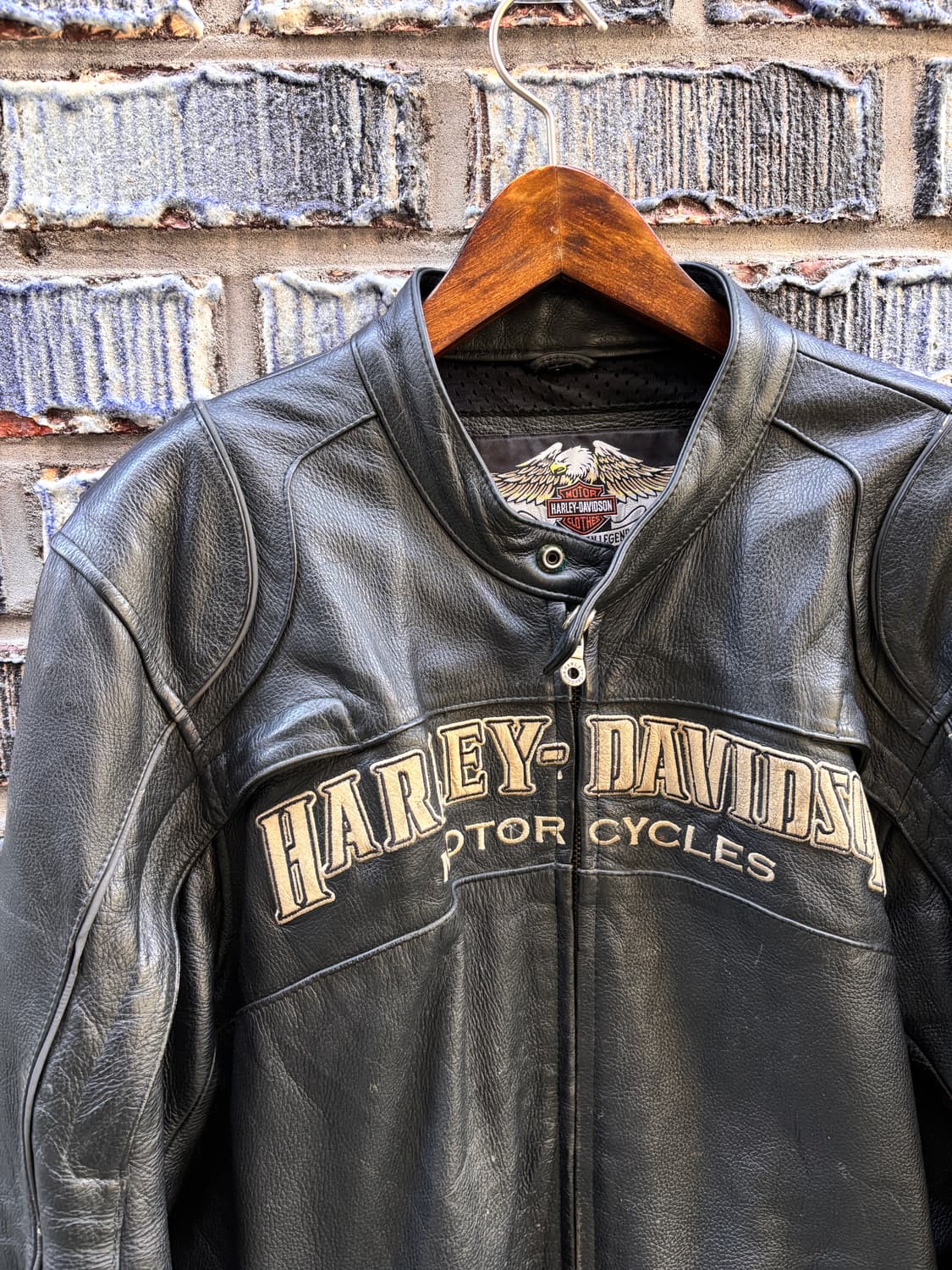 00s 할리데이비슨 소가죽 라이더 자켓 상품이미지3