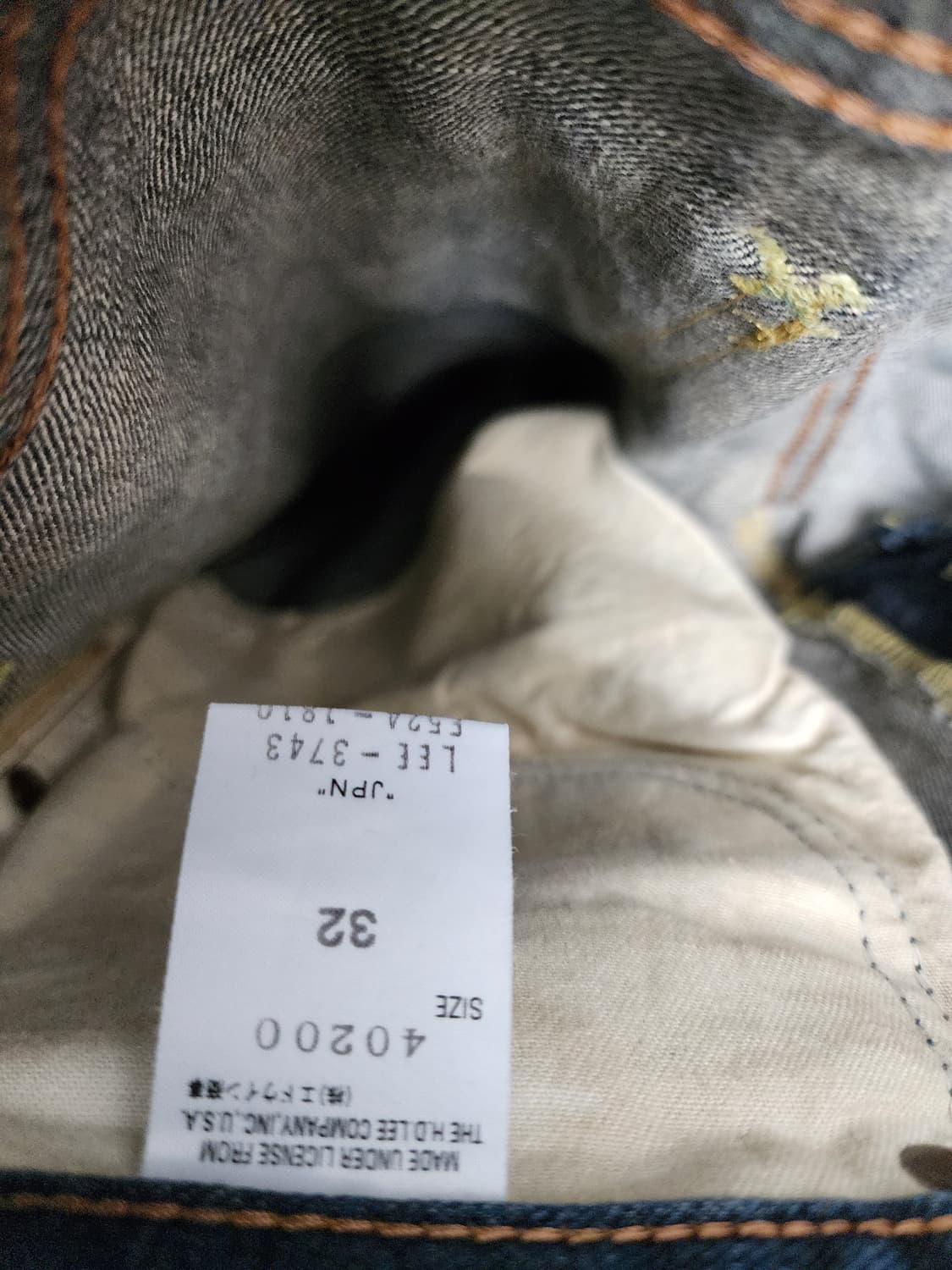 Lee 90s Lot.002 빈티지 데님 청바지 상품이미지5