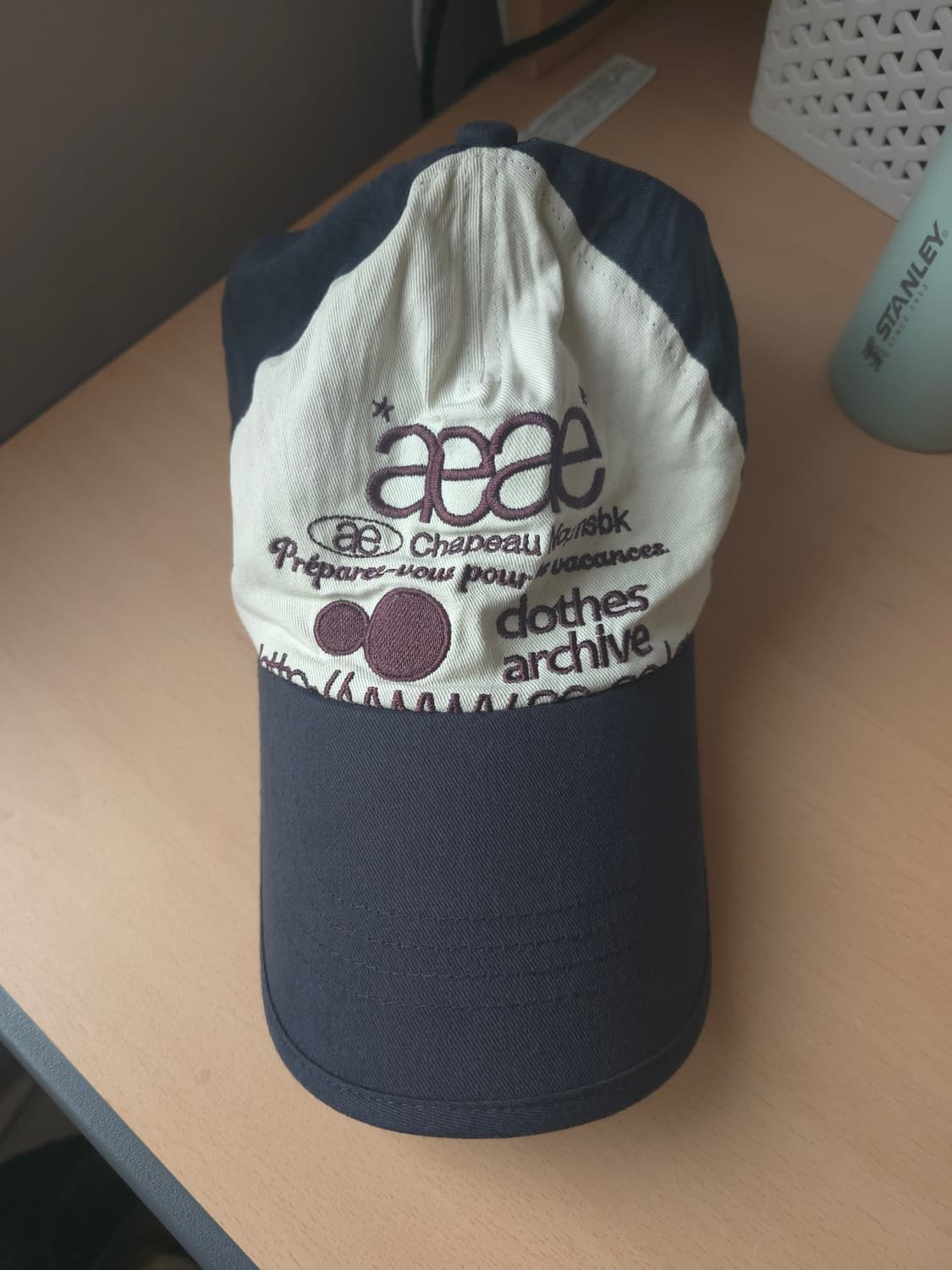 aeae볼캡 네이비아이보리 상품이미지2