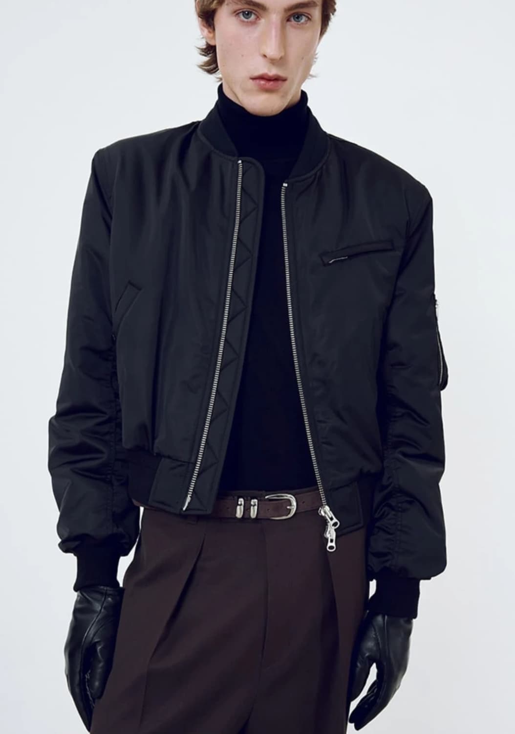 토니 24fw 크롭 봄버자켓 L 상품이미지1