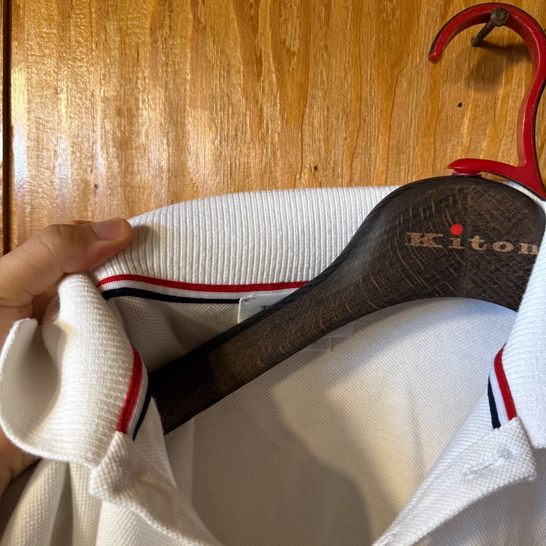 톰브라운 오버핏 화이트 pk 셔츠(카라티) 판매 합니다. 상품이미지5