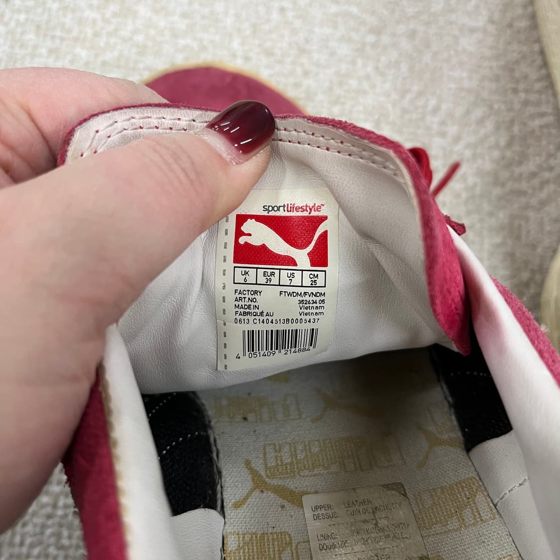 [250] 푸마 스웨이드 빈티지 클래식 스니커즈 운동화 0119M1 상품이미지8