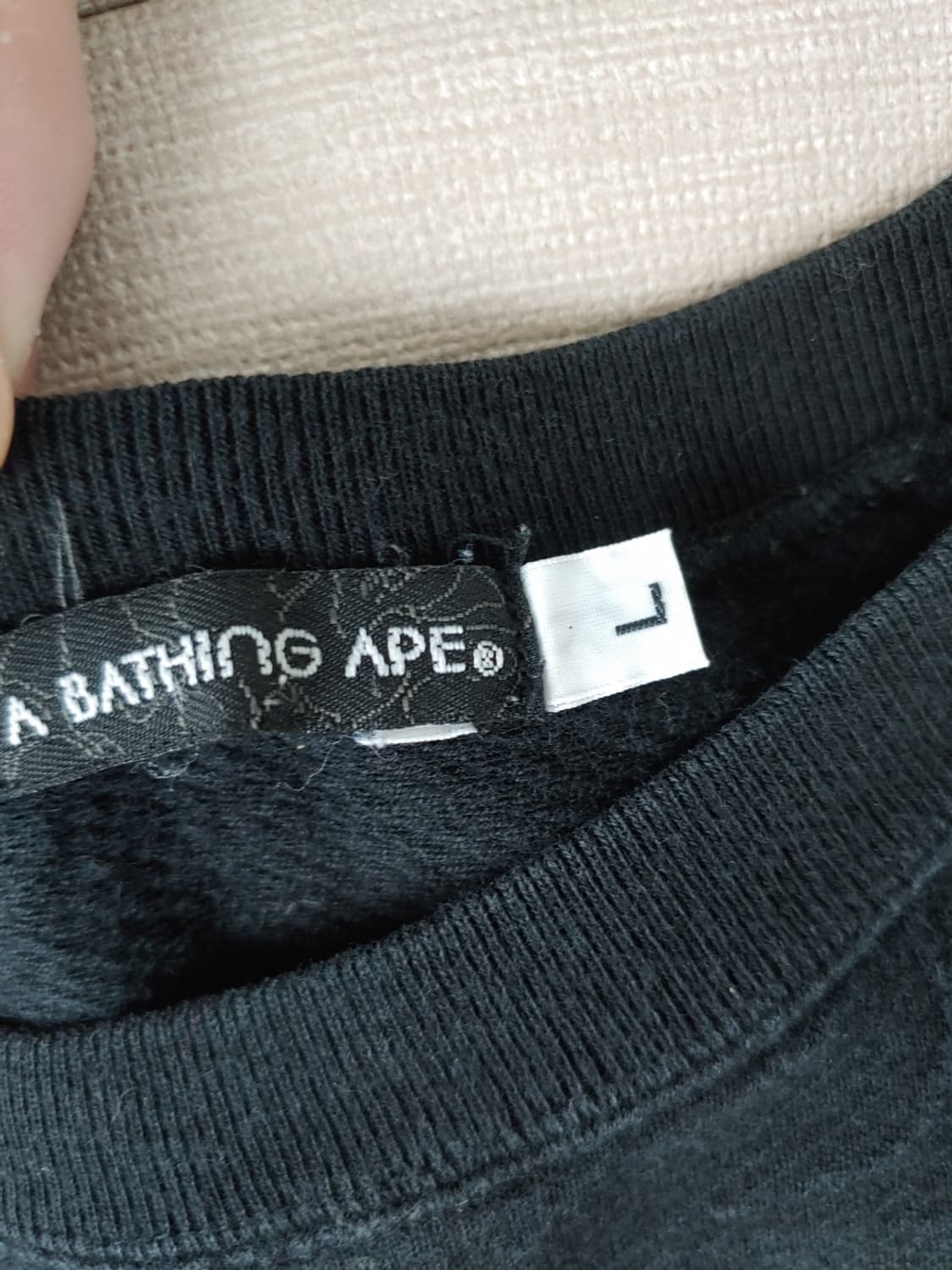 [L] 베이프 익스클루시브 자카드카모 크루넥 상품이미지4