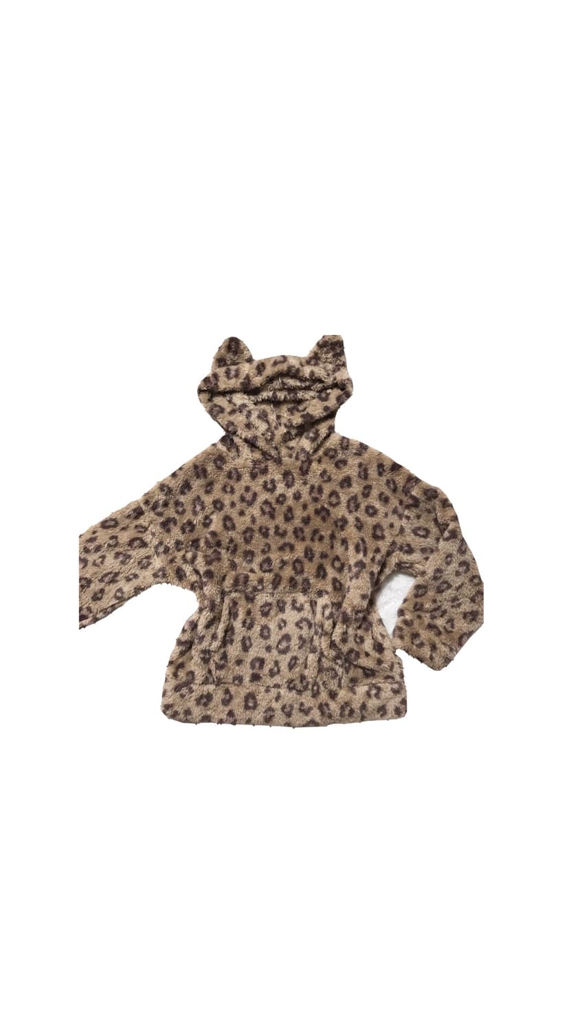 네코미미 레오파드 후드티 오네갸루 빈티지 홈웨어 룸웨어 후드집업 히메갸루 상품이미지1