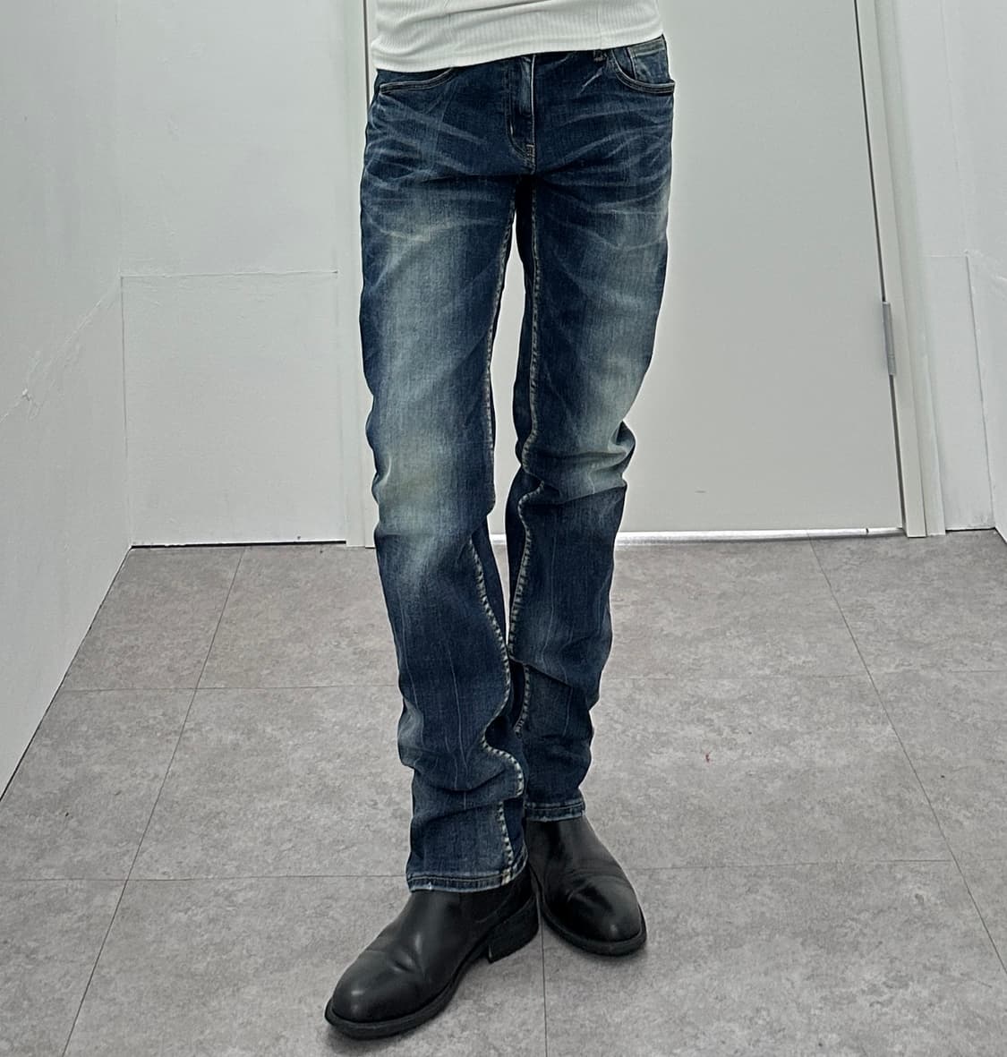 Vintage washing denim pants  상품이미지1