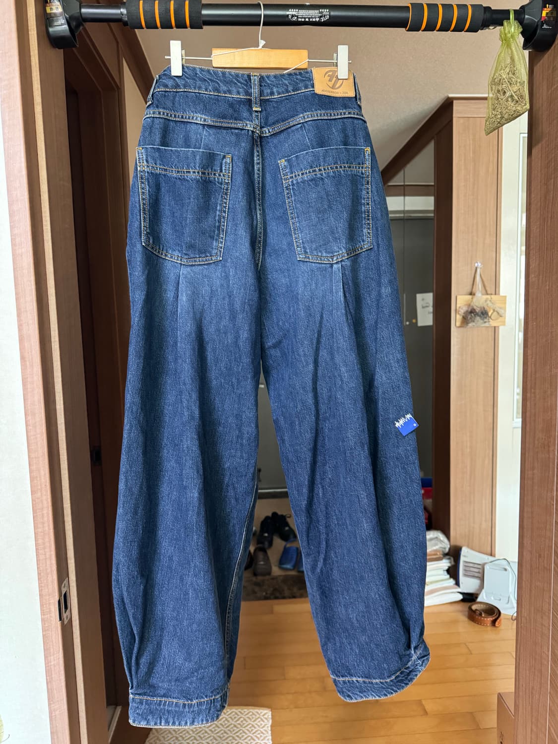 자라 x 아더에러 와이드 레그 진 블루 (34 SIZE) 상품이미지5