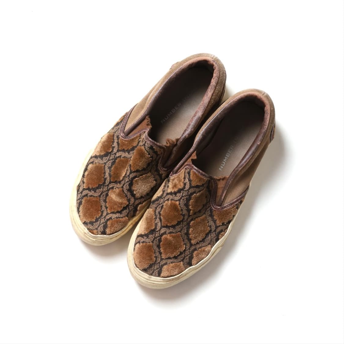 넘버 나인 02AW Number (N)ine Velvet Slip On  상품이미지1