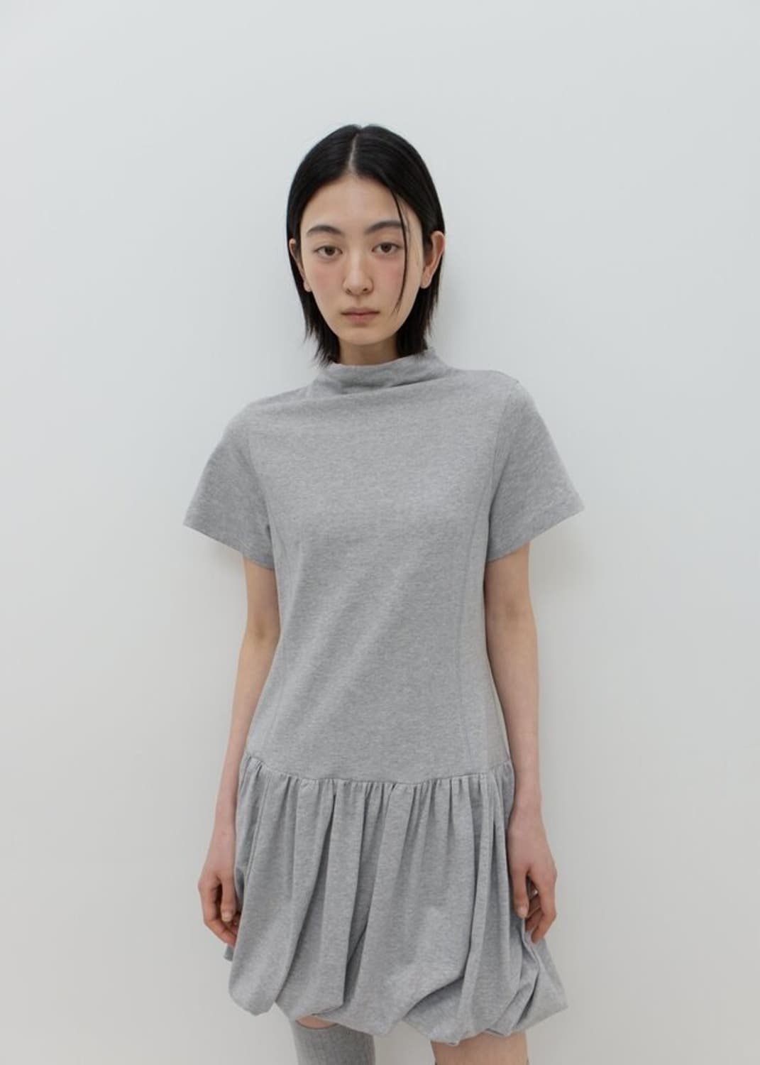 GBH 져지 펌킨 드레스 멜란지 그레이 상품이미지1