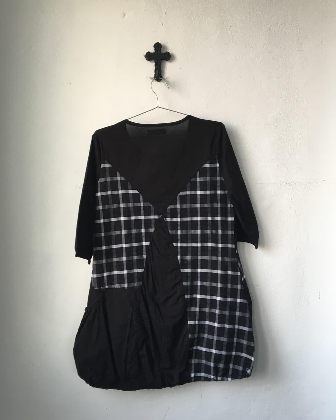 Check pattern balloon fit onepiece 상품이미지3