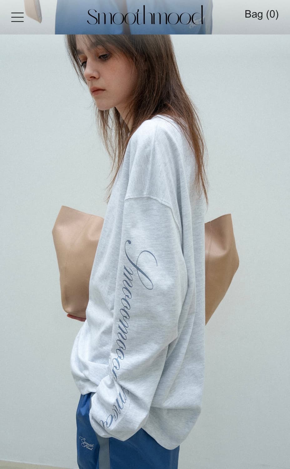 스무드무드 티셔츠 Smooo Italic Logo Tee 상품이미지2