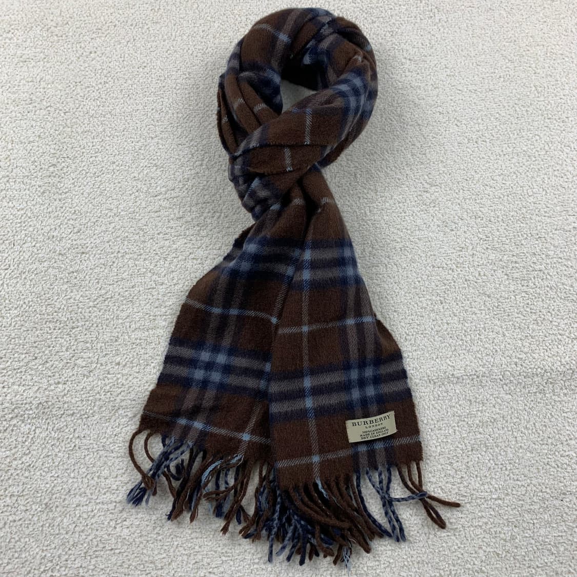 버버리 캐시미어 브라운 노바체크 스카프 상품이미지2