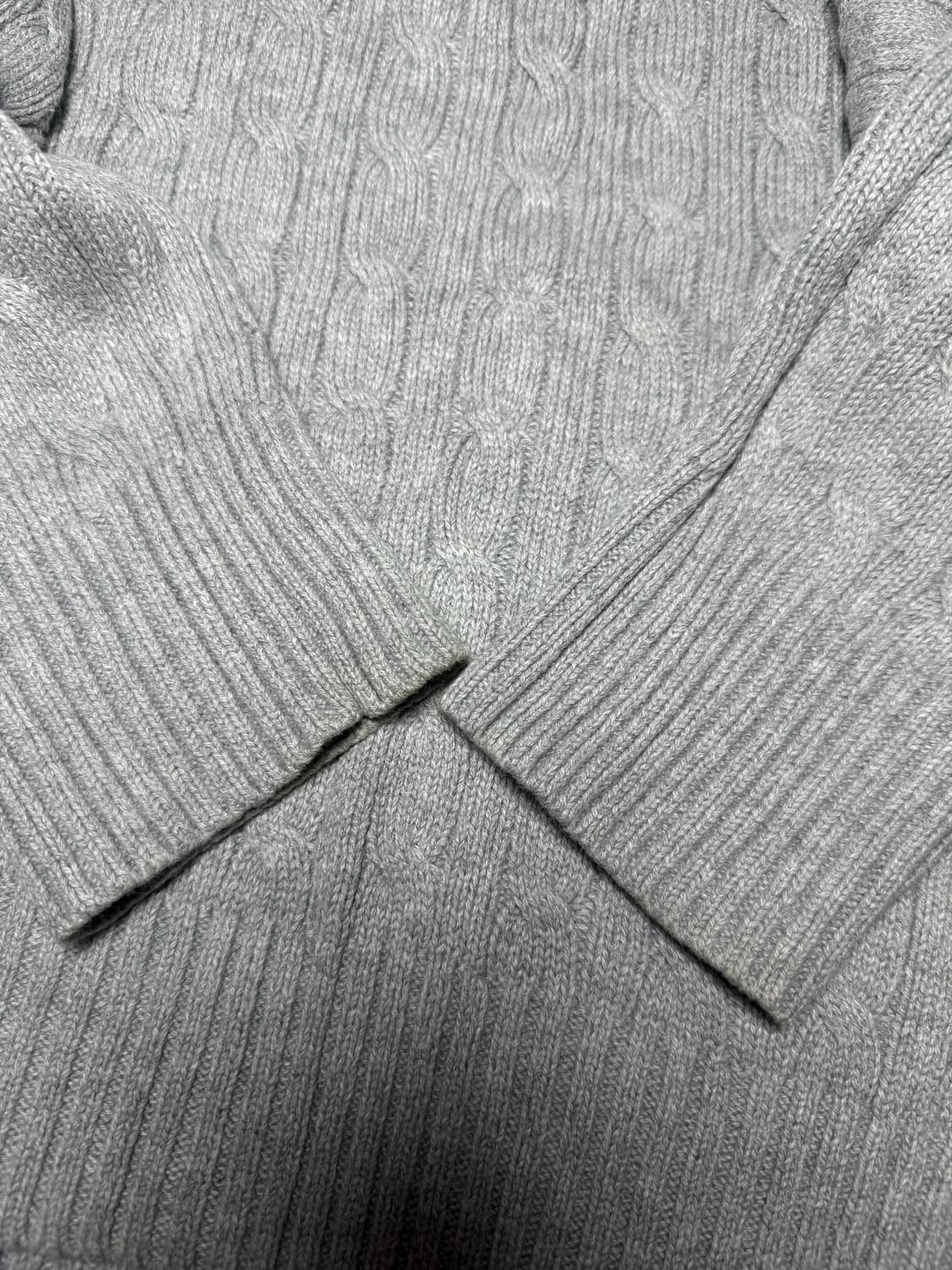 폴로 랄프로렌 케이블 니트 스웨터 회색 상품이미지8