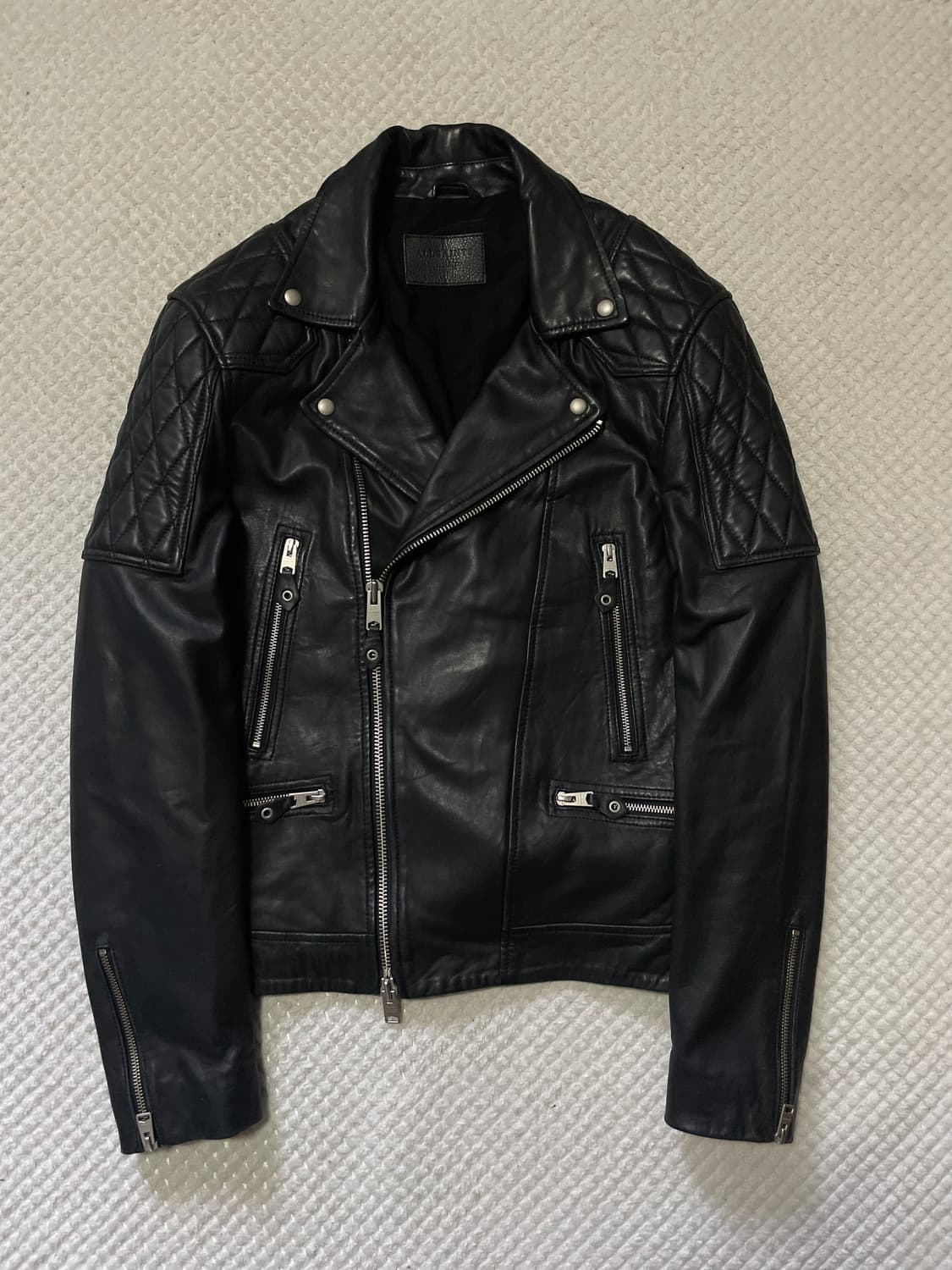 ALL SAINTS 웨스턴 무드 2WAY 램스킨 양가죽 라스코 레더 상품이미지1