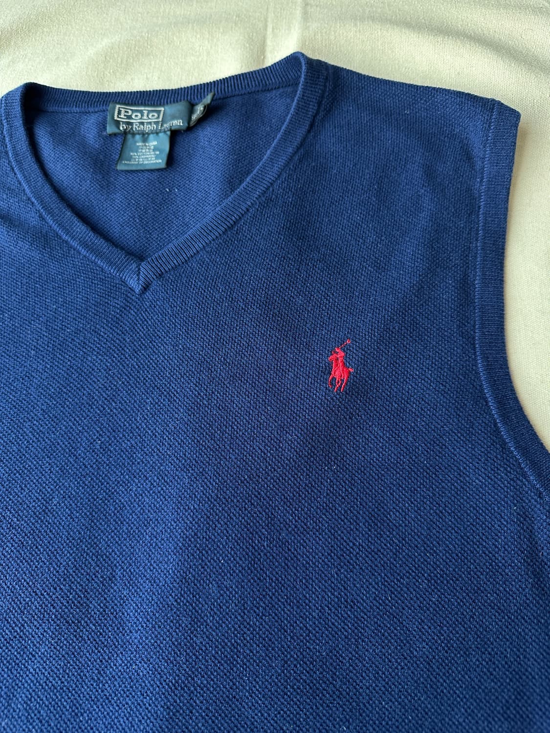 폴로 니트 베스트 캐시미어 혼방 XL 상품이미지2